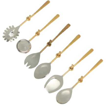 Gold Knot Serving Set of six