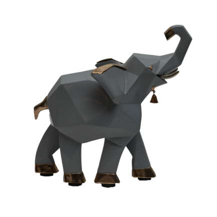 Elephant Decorative with Gold Accents